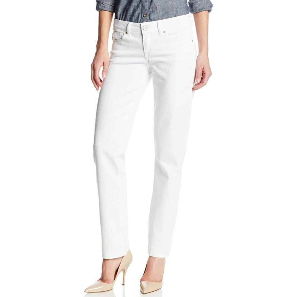 SOLD Design Lab Womens Size 28 Rolled Best Friend Jeans Classic White